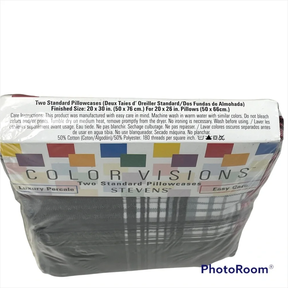Vintage WestPoint Stevens Colorvision Plaid Pillowcases